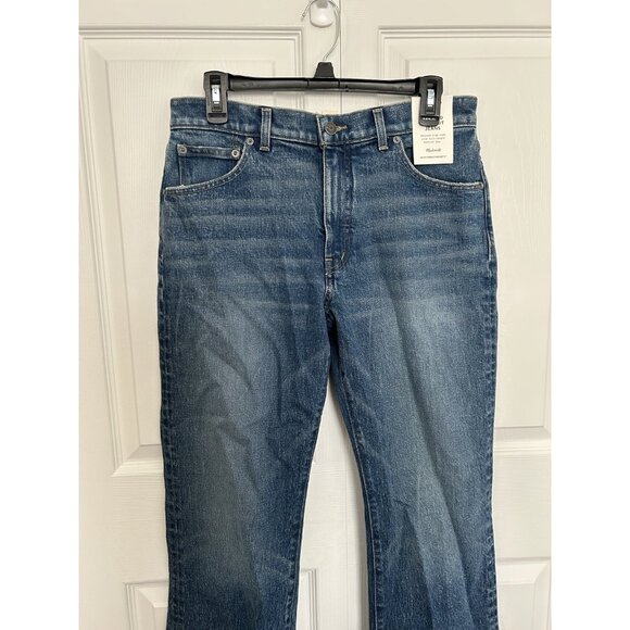 Madewell $148 Relaxed Bootcut Jeans High Rise Full Length Concho Wash Size P29 - Picture 10 of 16